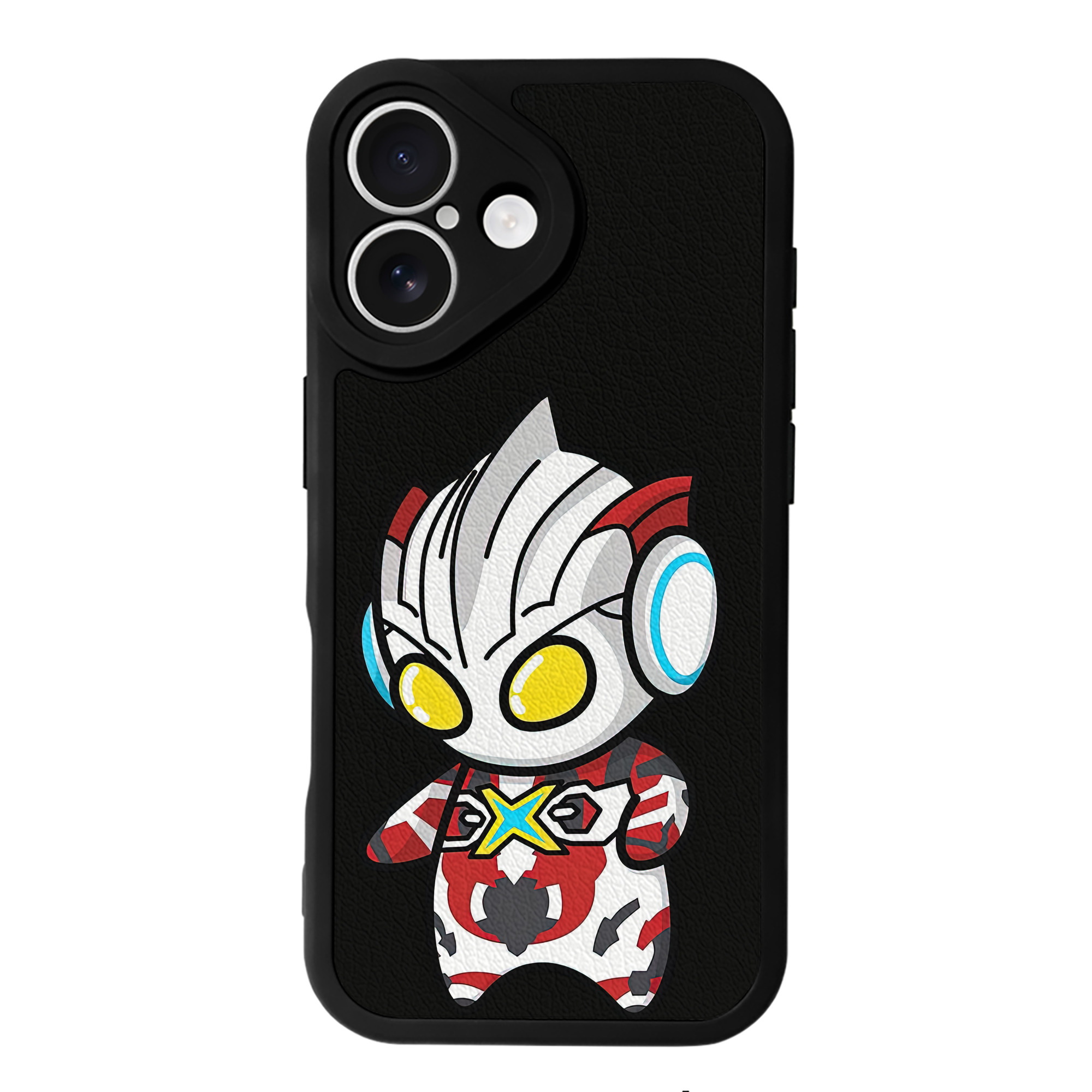 （画像用） ウルトラマン Ultraman 【iPhone 16シリーズ対応】シリコンスマホケース（レザー調） 材質：シリコン